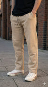 Beige Cotton warm Jogger for men