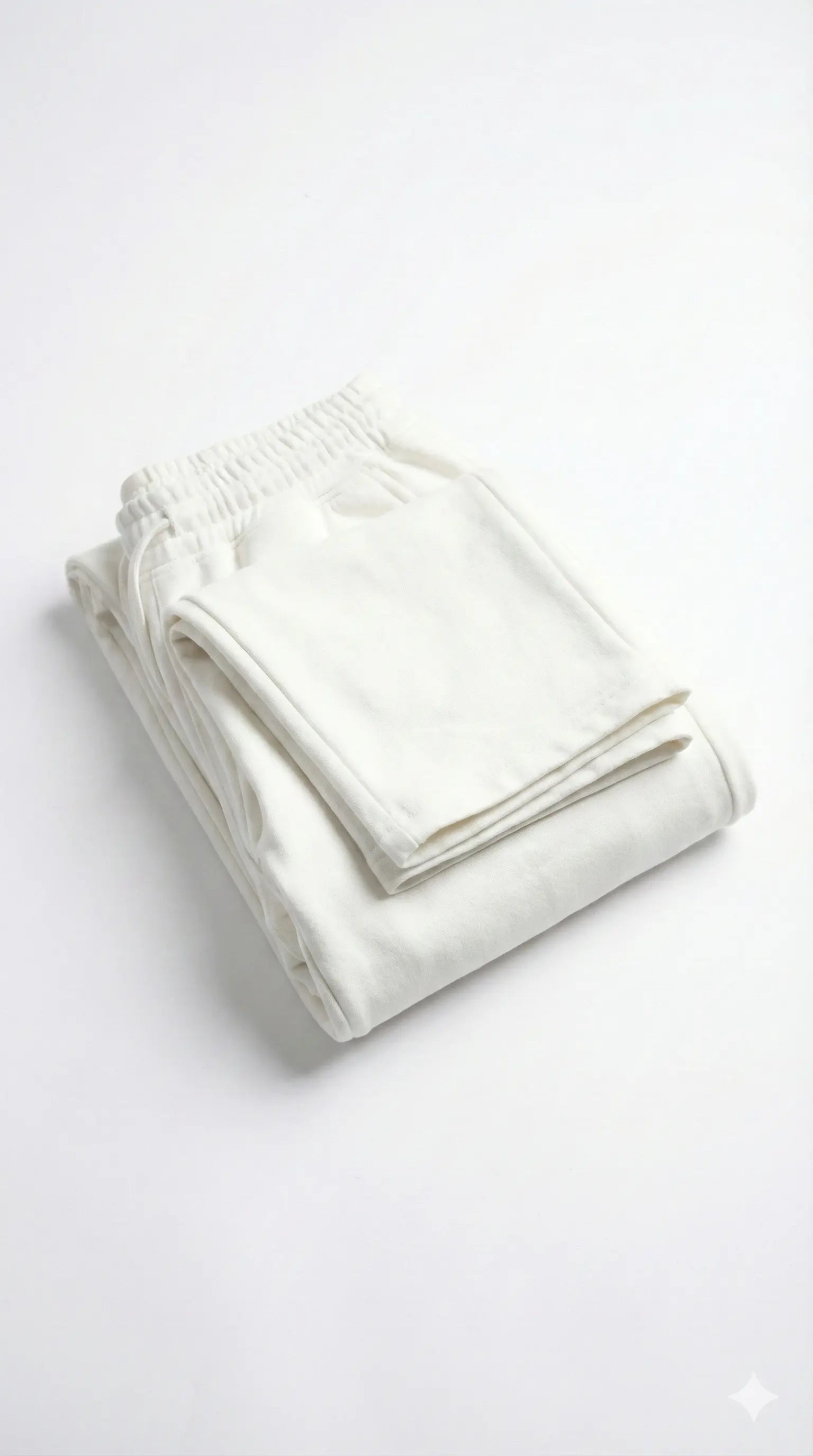 White Warm cotton jogger