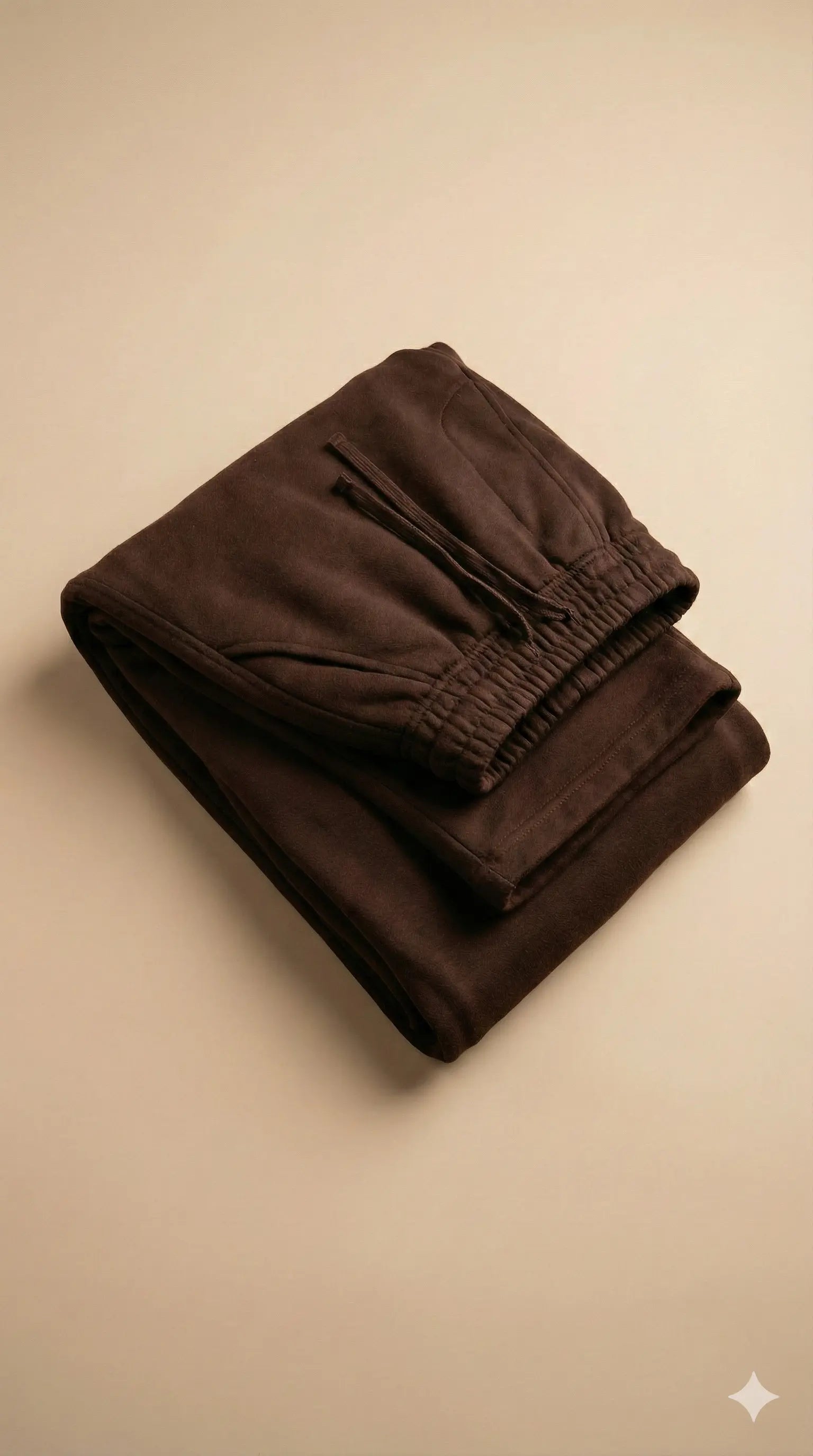 Dark Brown Cotton warm Jogger