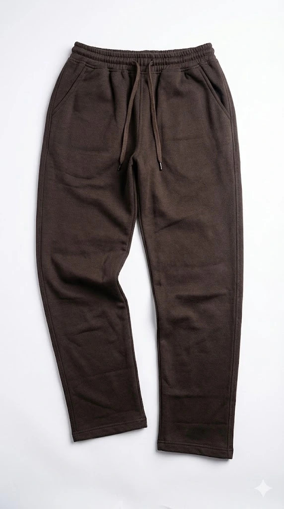 Dark Brown Cotton Warm Jogger